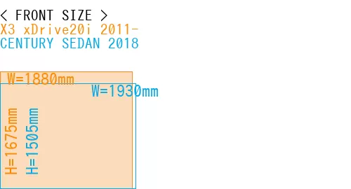 #X3 xDrive20i 2011- + CENTURY SEDAN 2018